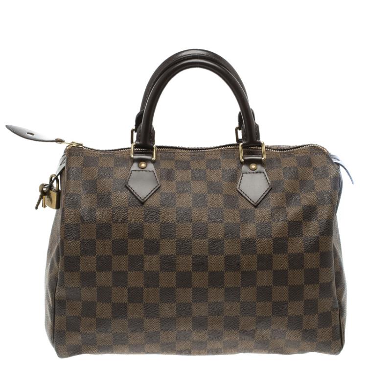 Pre Owned Louis Vuitton Damier Ebene Canvas Speedy 30