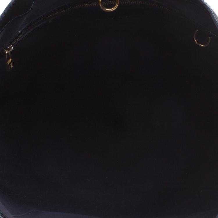 Pre Owned Louis Vuitton Bleu Infini Monogram Vernis Wilshire MM Bag