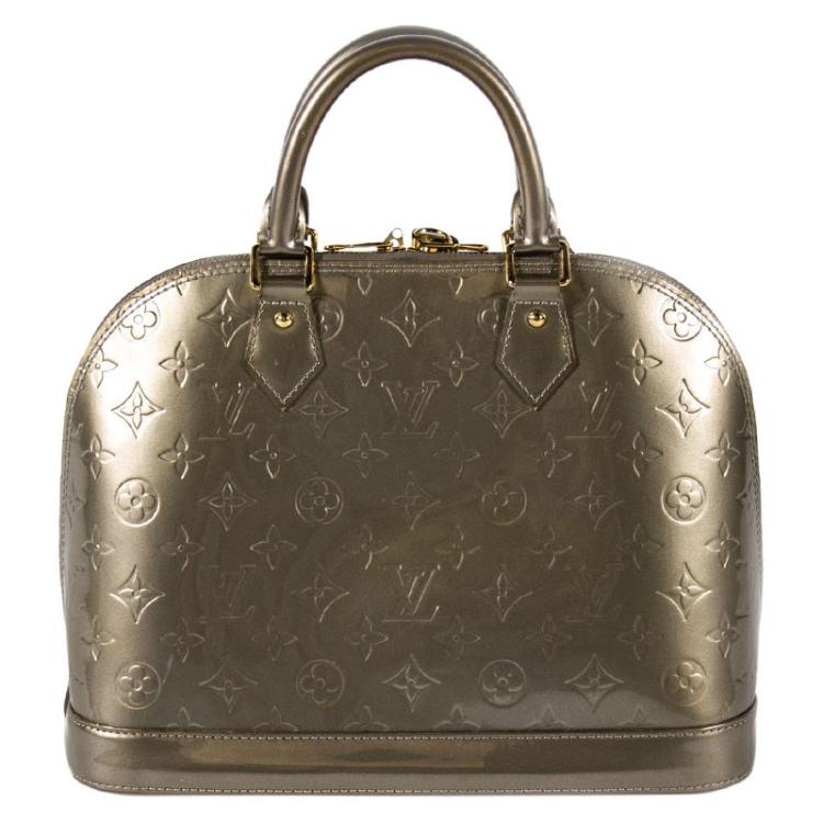مملوكة مسبقًا Louis Vuitton Vert Bronze Monogram Vernis Alma PM