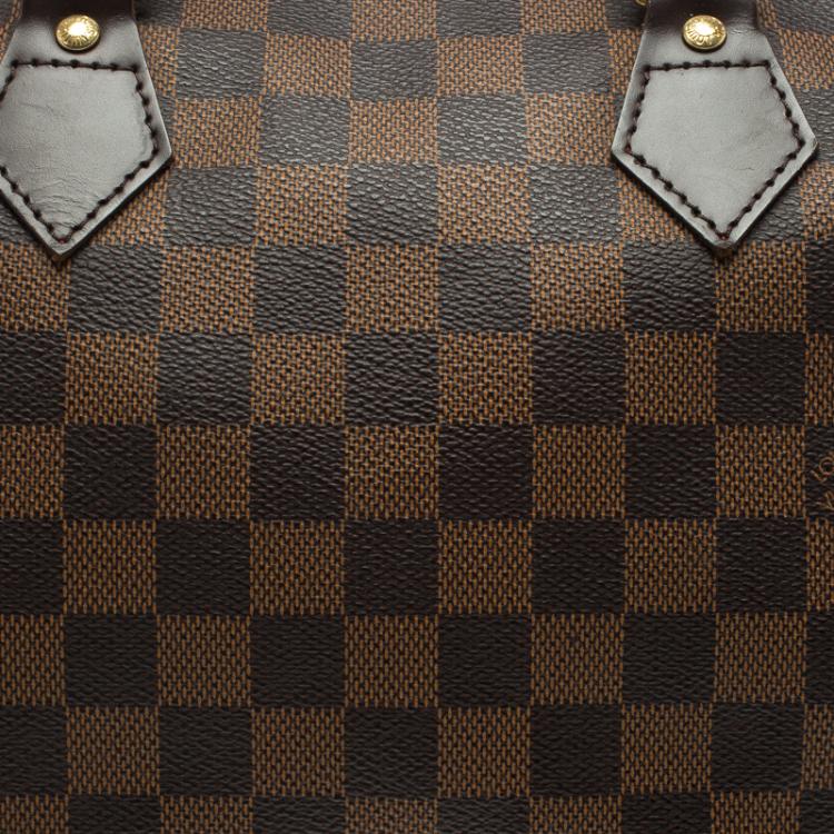 Pre Owned Louis Vuitton Damier Ebene Canvas Speedy 35