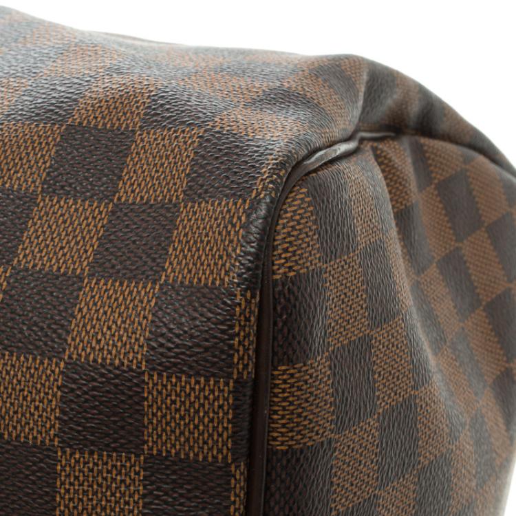 Pre Owned Louis Vuitton Damier Ebene Canvas Speedy 35