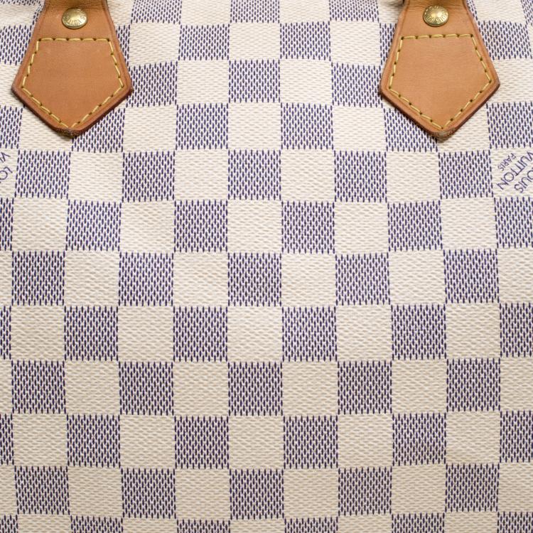 Pre Owned Louis Vuitton Damier Azur Canvas Speedy 30
