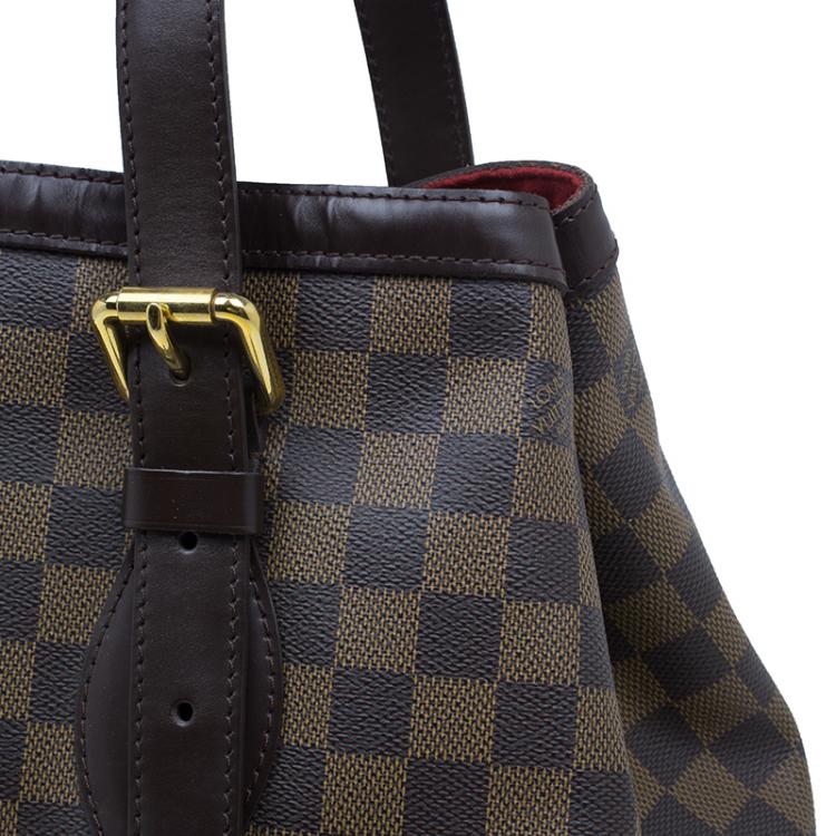 Pre Owned Louis Vuitton Damier Ebene Canvas Hampstead MM Tote