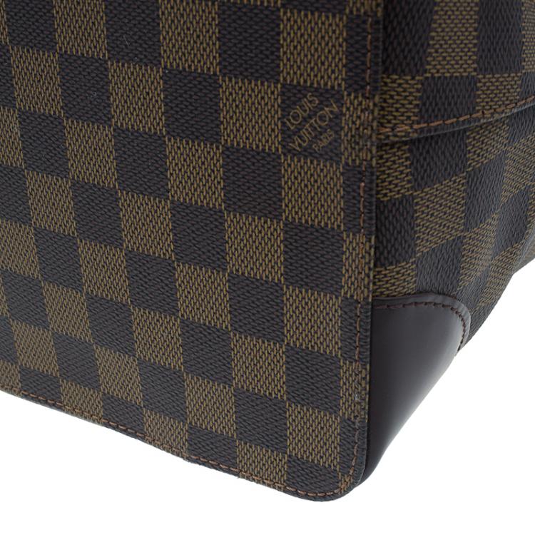 Pre Owned Louis Vuitton Damier Ebene Canvas Hampstead MM Tote