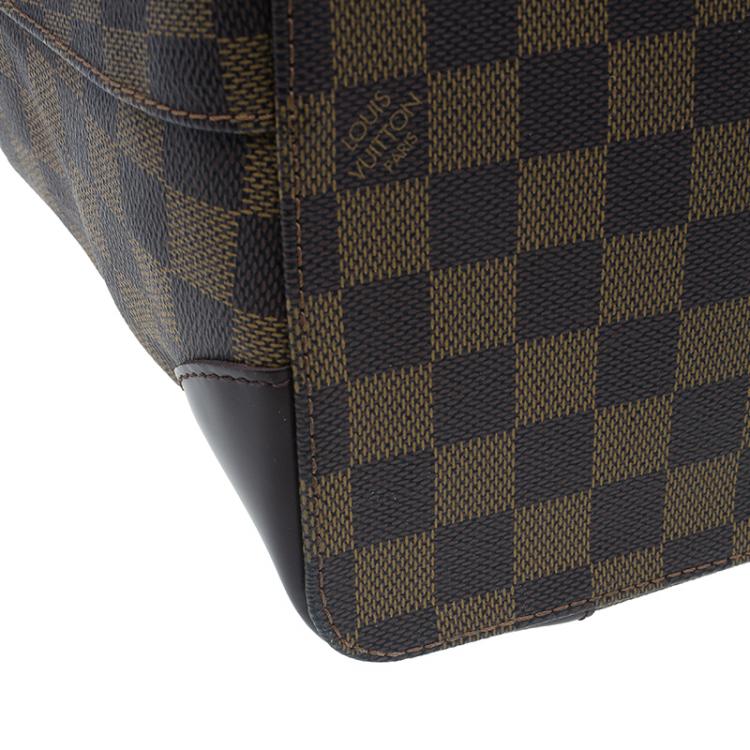 Pre Owned Louis Vuitton Damier Ebene Canvas Hampstead MM Tote