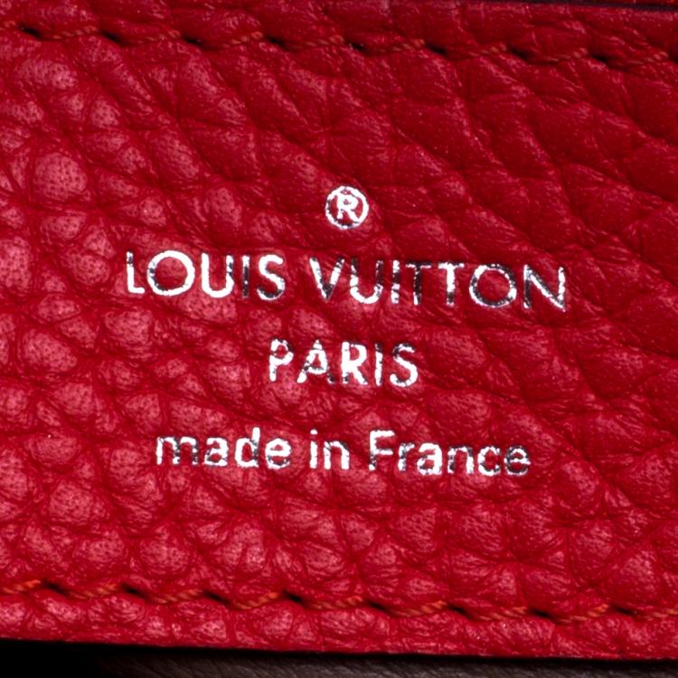 مملوكة مسبقًا Louis Vuitton Red Taurillon Leather Capucines MM Bag