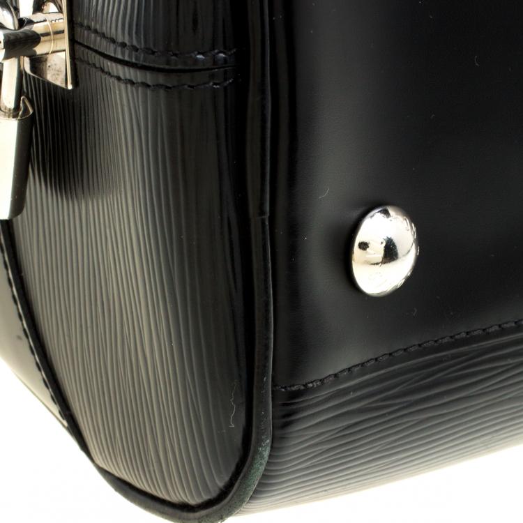 Pre Owned Louis Vuitton Black Epi Leather Bowling Montaigne GM Bag
