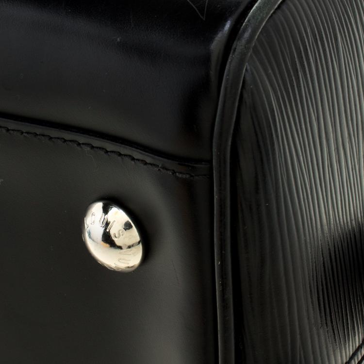 Pre Owned Louis Vuitton Black Epi Leather Bowling Montaigne GM Bag