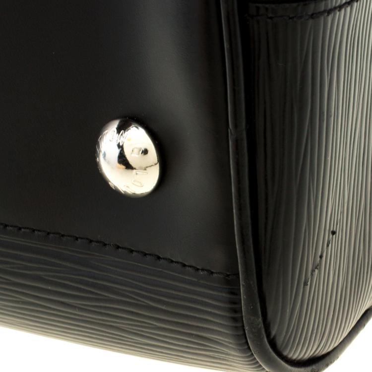 Pre Owned Louis Vuitton Black Epi Leather Bowling Montaigne GM Bag