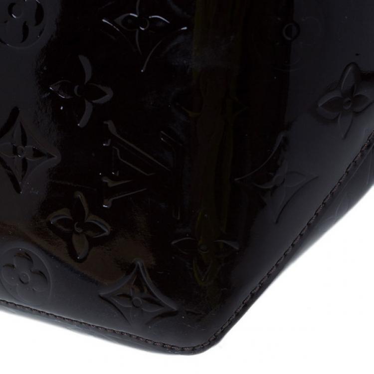 Pre Owned Louis Vuitton Amarante Monogram Vernis Bellevue GM