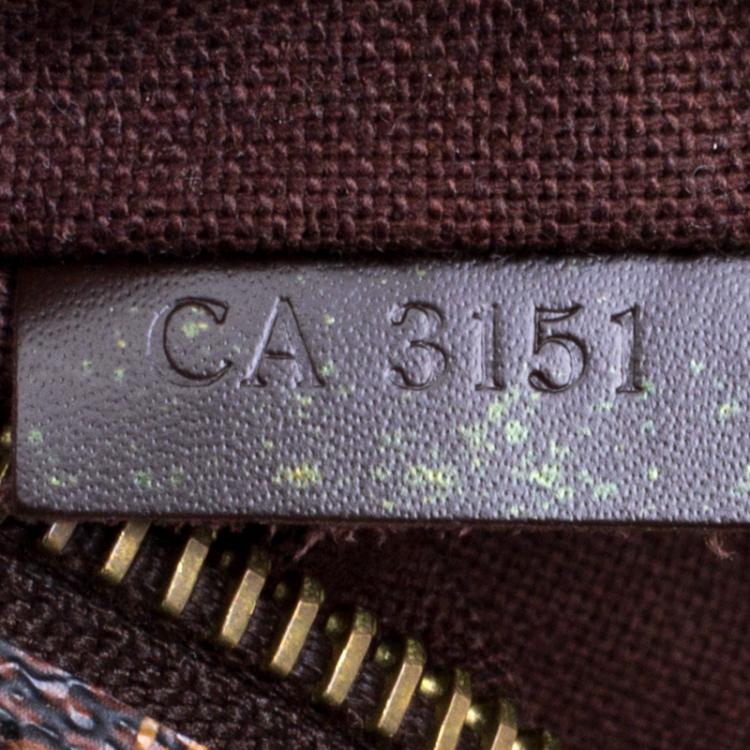 Pre Owned Louis Vuitton Damier Ebene Canvas Brooklyn GM Messenger Bag