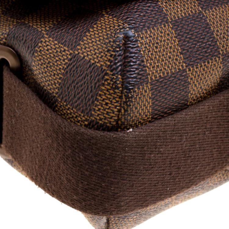 Pre Owned Louis Vuitton Damier Ebene Canvas Brooklyn GM Messenger Bag