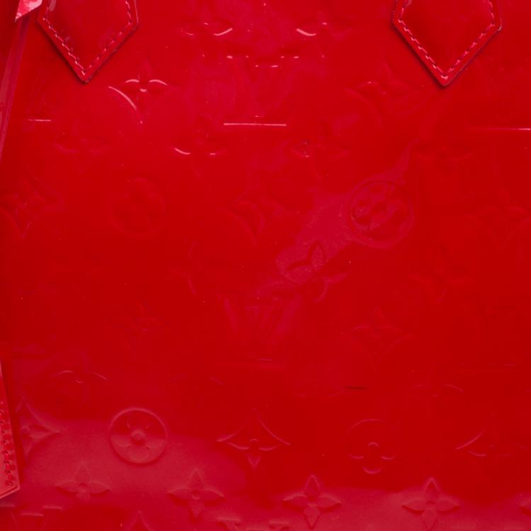 Pre Owned Louis Vuitton Rose Pop Monogram Vernis Alma GM Bag
