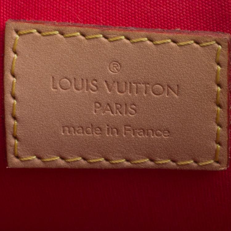 Pre Owned Louis Vuitton Rose Pop Monogram Vernis Alma GM Bag