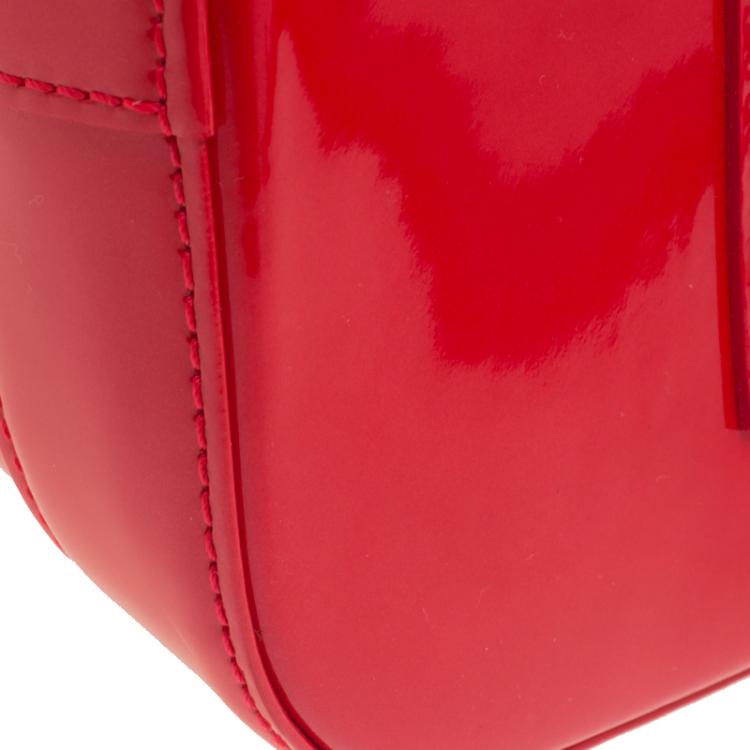 Pre Owned Louis Vuitton Rose Pop Monogram Vernis Alma GM Bag
