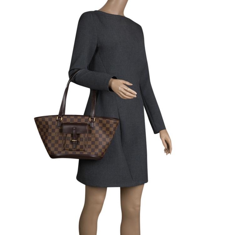Louis Vuitton Damier Ebene Manosque Accessory Pouch Brand Ladies
