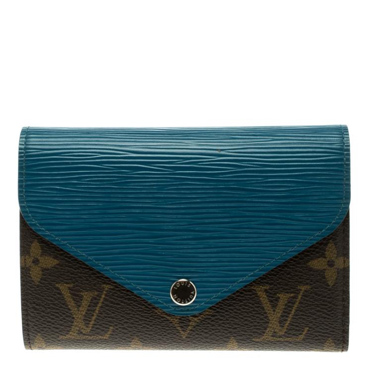 Louis Vuitton Turquoise Epi Leather and Monogram Canvas Marie-Lou Compact  Wallet Louis Vuitton