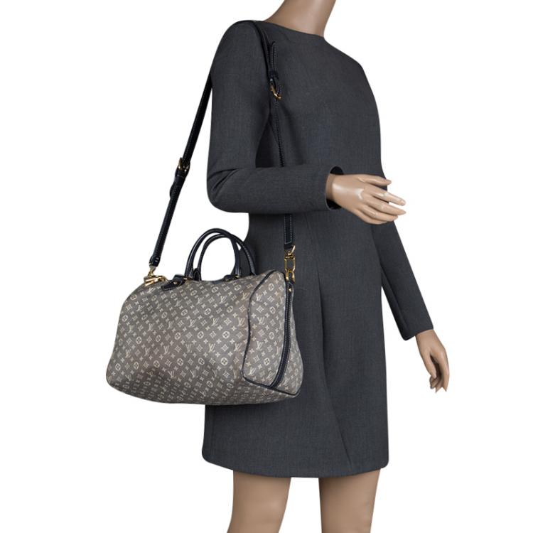 Pre Owned Louis Vuitton Encre Monogram Idylle Speedy 30