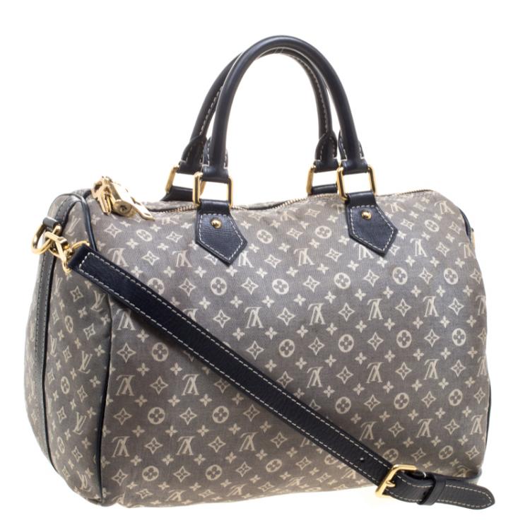 Pre Owned Louis Vuitton Encre Monogram Idylle Speedy 30