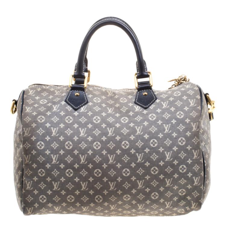 Pre Owned Louis Vuitton Encre Monogram Idylle Speedy 30
