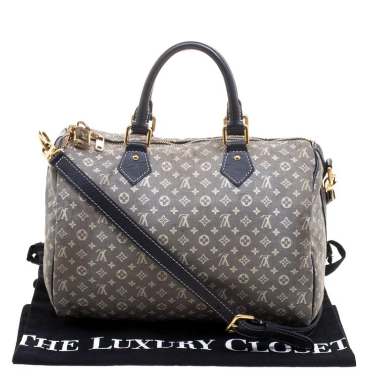 Pre Owned Louis Vuitton Encre Monogram Idylle Speedy 30