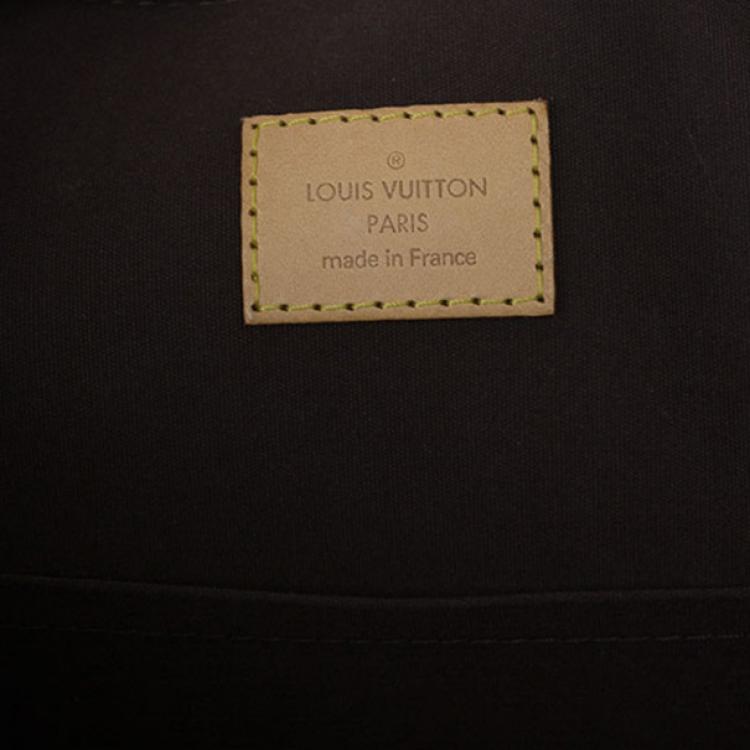 Pre Owned Louis Vuitton Amarante Monogram Vernis Alma GM XL