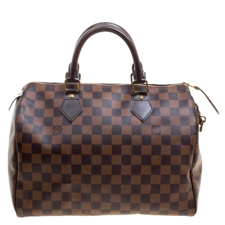 Pre Owned Louis Vuitton Damier Ebene Canvas Speedy 30