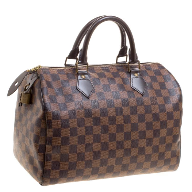 Pre Owned Louis Vuitton Damier Ebene Canvas Speedy 30