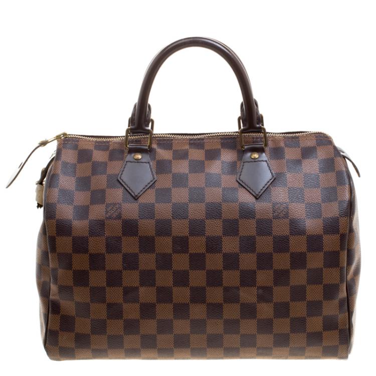 Pre Owned Louis Vuitton Damier Ebene Canvas Speedy 30
