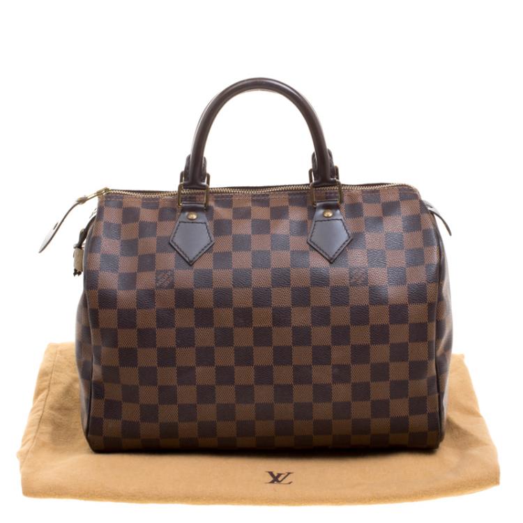 Pre Owned Louis Vuitton Damier Ebene Canvas Speedy 30