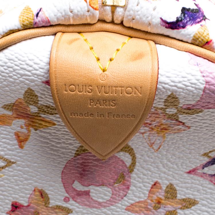 مملوكة مسبقًا Louis Vuitton Monogram Canvas Watercolor Aquarelle Richard Prince Speedy 35 Bag