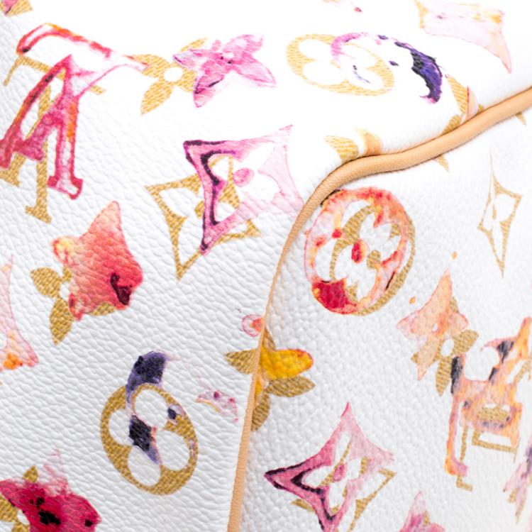 مملوكة مسبقًا Louis Vuitton Monogram Canvas Watercolor Aquarelle Richard Prince Speedy 35 Bag
