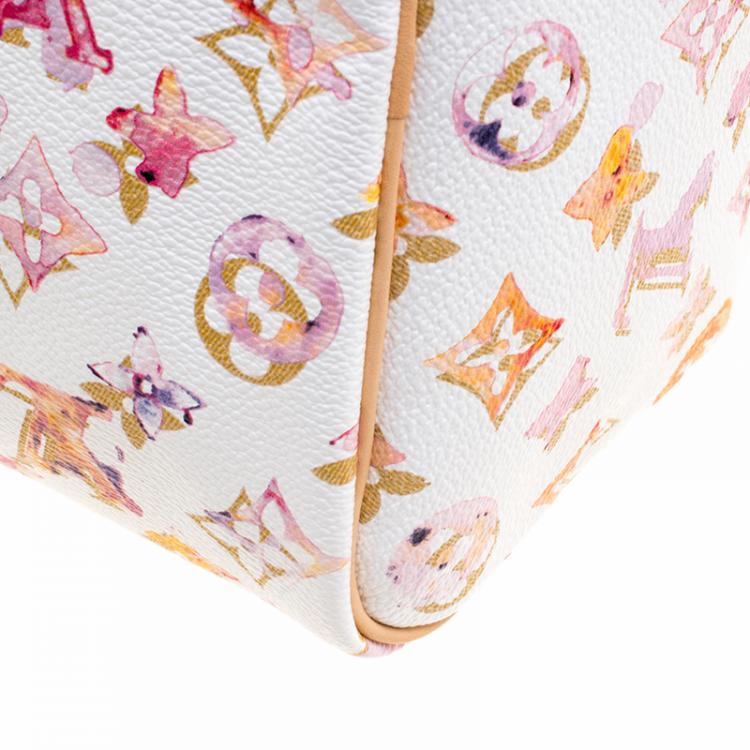 مملوكة مسبقًا Louis Vuitton Monogram Canvas Watercolor Aquarelle Richard Prince Speedy 35 Bag