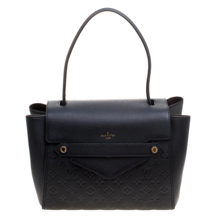 Pre Owned Louis Vuitton Black Monogram Empreinte Leather Trocadero Bag