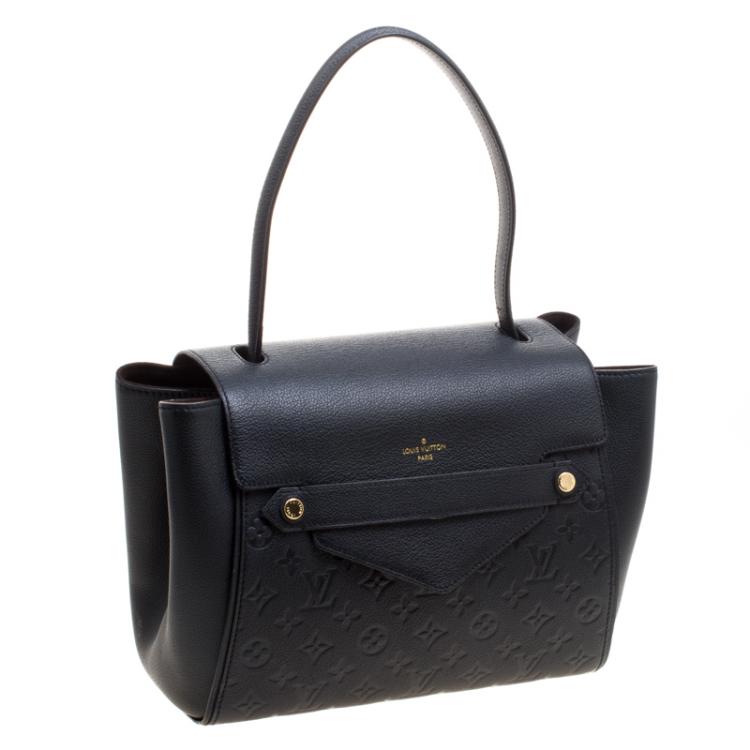 Pre Owned Louis Vuitton Black Monogram Empreinte Leather Trocadero Bag