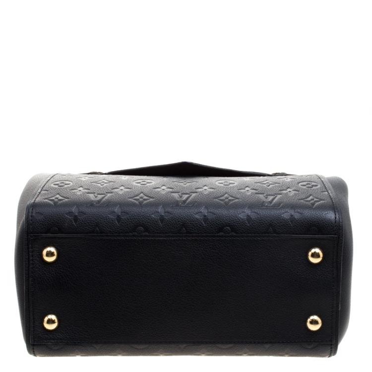 Pre Owned Louis Vuitton Black Monogram Empreinte Leather Trocadero Bag