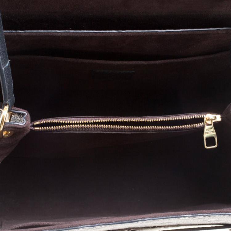 Pre Owned Louis Vuitton Black Monogram Empreinte Leather Trocadero Bag