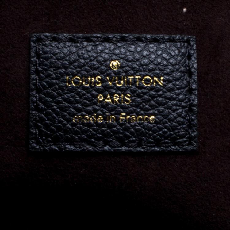 Pre Owned Louis Vuitton Black Monogram Empreinte Leather Trocadero Bag
