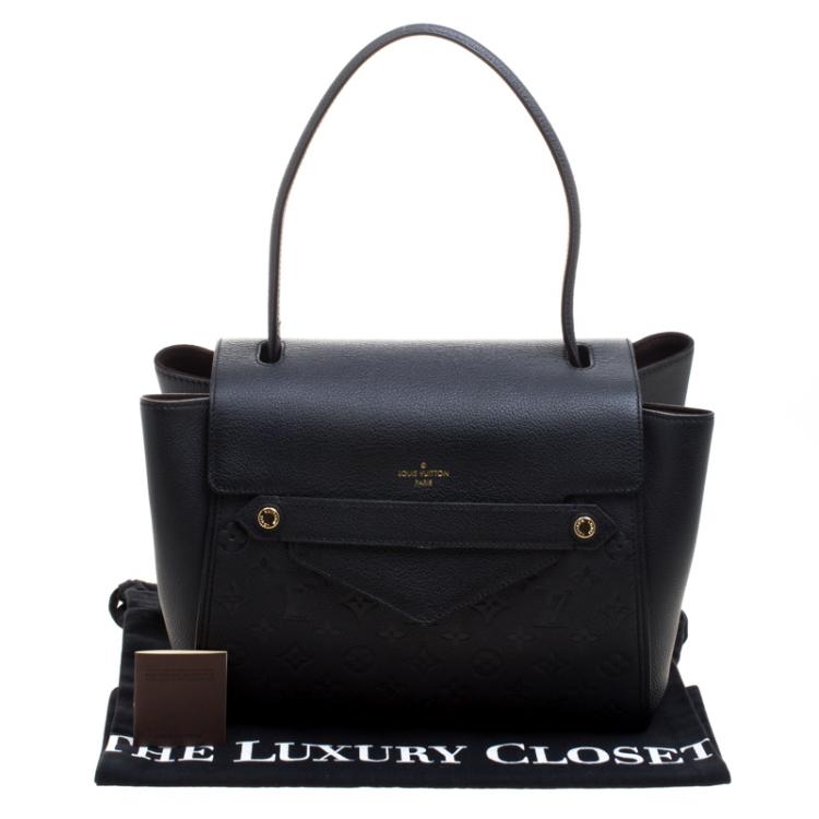 Pre Owned Louis Vuitton Black Monogram Empreinte Leather Trocadero Bag
