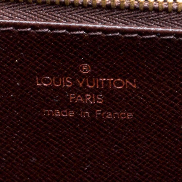 Pre Owned Louis Vuitton Damier Ebene Canvas Malesherbes Top Handle Bag