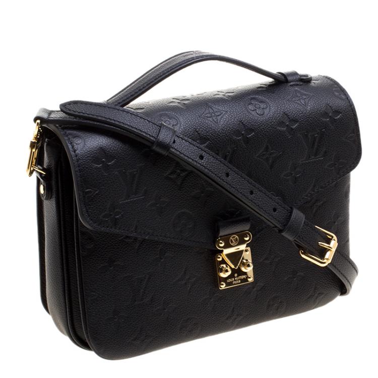 louis vuitton black bag pochette metis