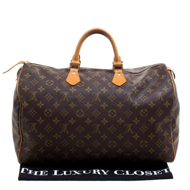 مملوكة مسبقًا Louis Vuitton Monogram Canvas Speedy 40 