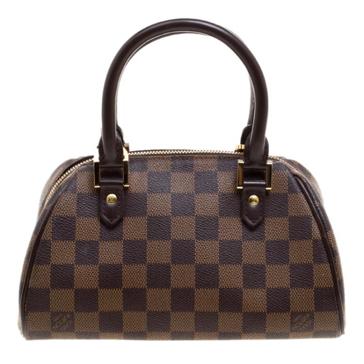 Sold at Auction: Louis Vuitton Damier Ebene Canvas Ribera Mini Handbag Date  Code: CA0024