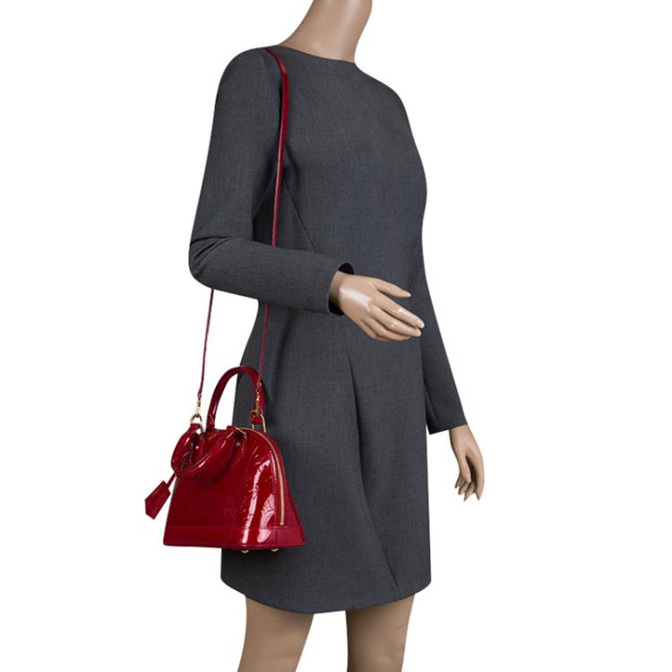 Louis Vuitton Vintage - Vernis Alma BB Handbag Bag - Red - Vernis