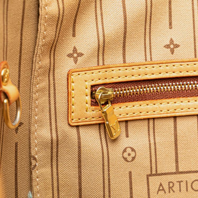 Pre Owned Louis Vuitton Brown Monogram Neverfull MM