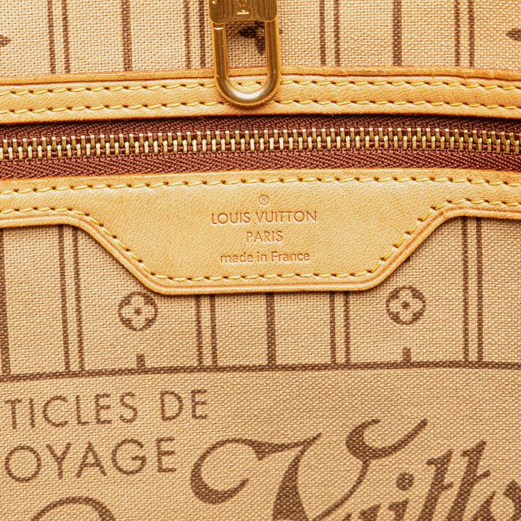 Pre Owned Louis Vuitton Brown Monogram Neverfull MM