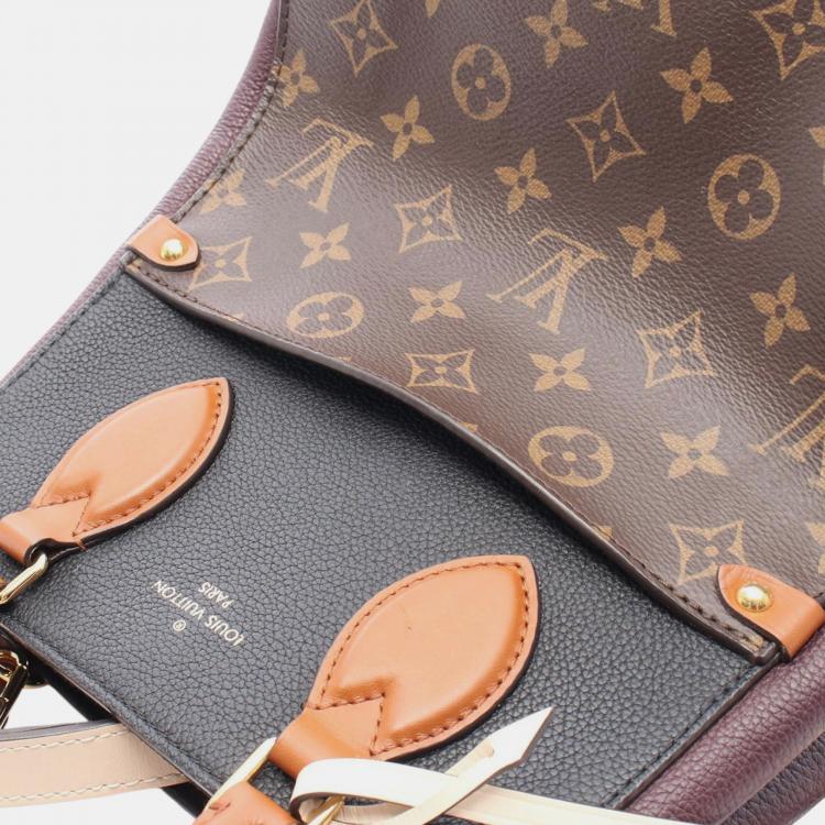 Pre Owned Louis Vuitton Brown Monogram Fold Tote MM