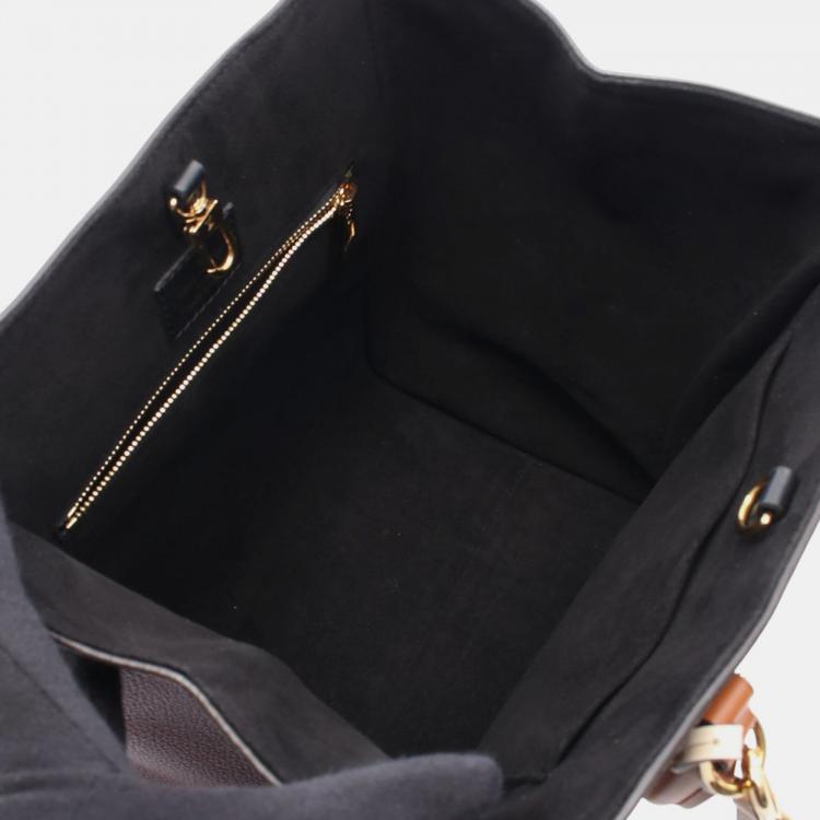 Pre Owned Louis Vuitton Brown Monogram Fold Tote MM