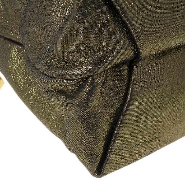 Pre Owned Louis Vuitton Gold Lurex Limited Edition Sunbird Bag