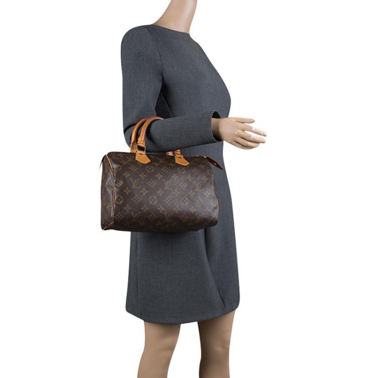 Pre Owned Louis Vuitton Monogram Canvas Speedy 25